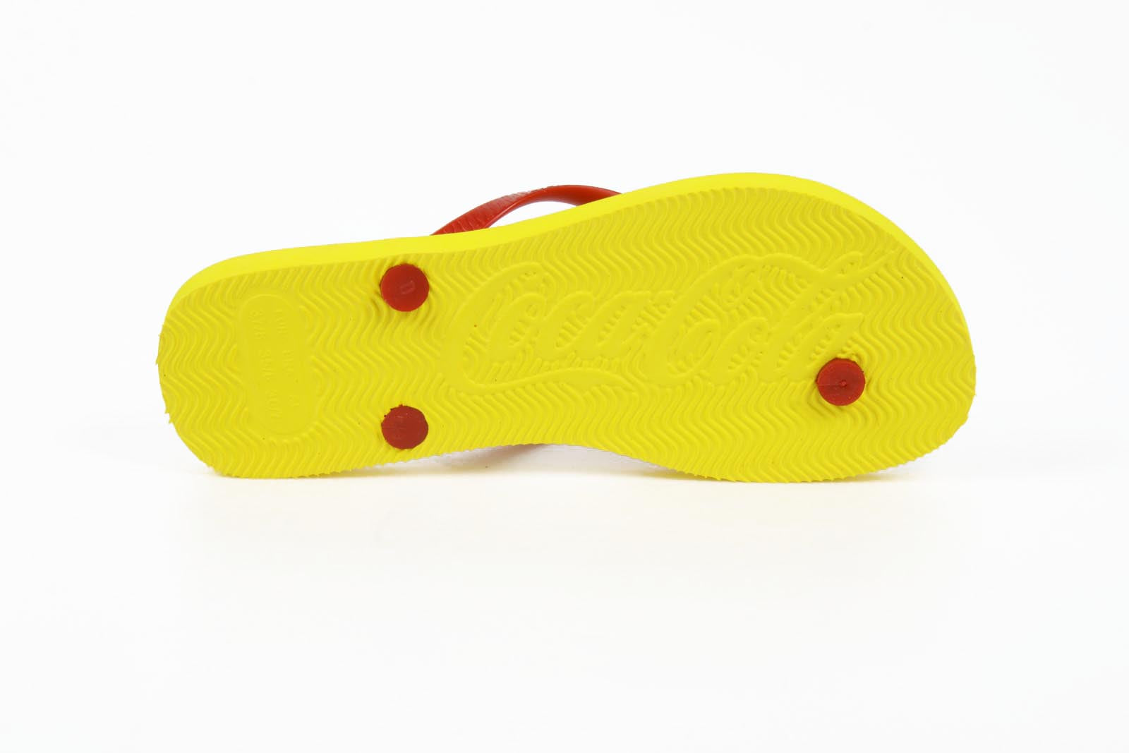 Infradito da donna Coca Cola CCA0595 TAMPINHAS GIRL GIALLO