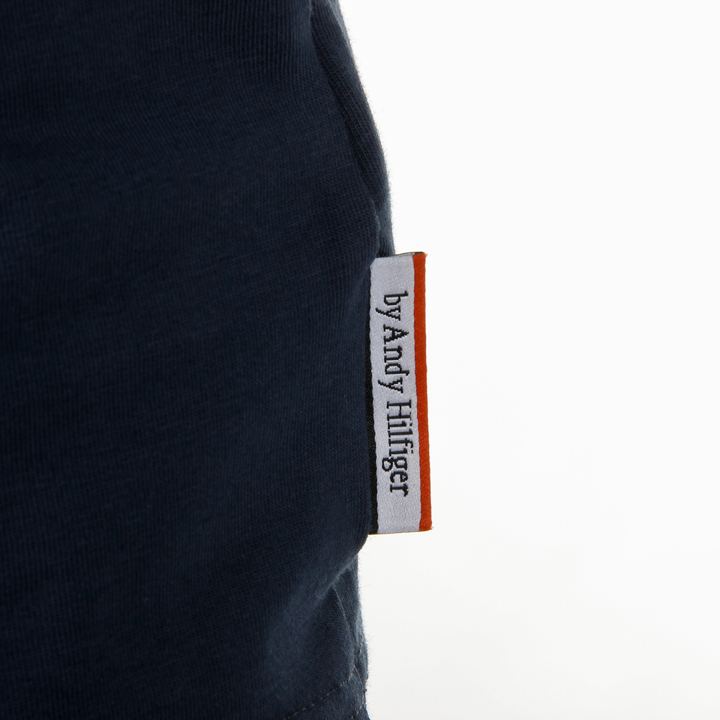 Andrew Charles Maglietta da uomo a maniche corte con scollo a V blu KENAN