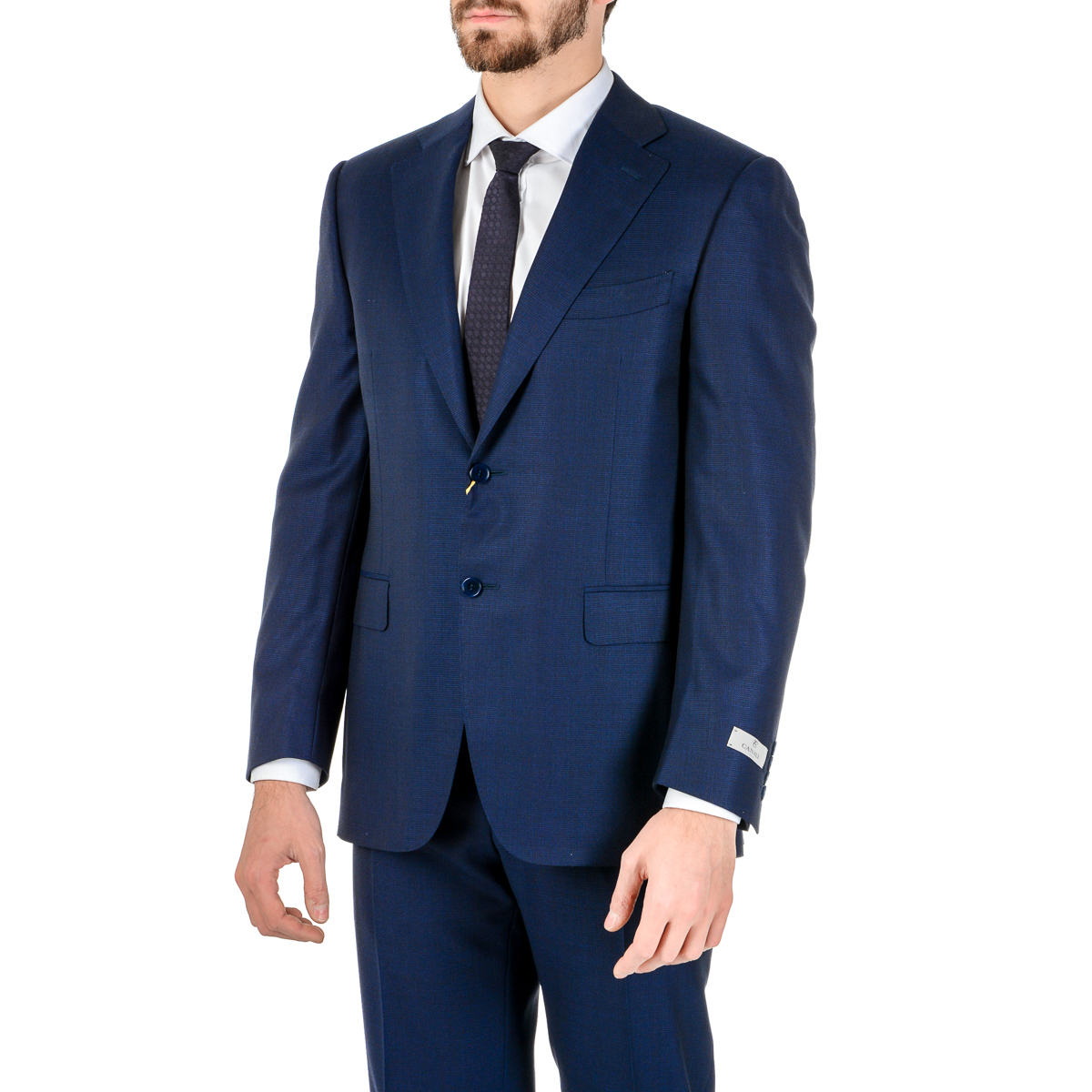 Canali Abito da uomo a maniche lunghe blu resistente all'acqua