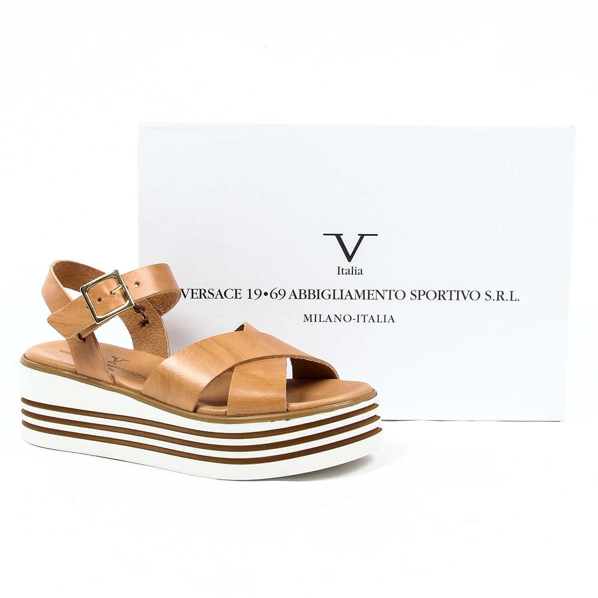 Sandalo flatform da donna V 1969 Italia