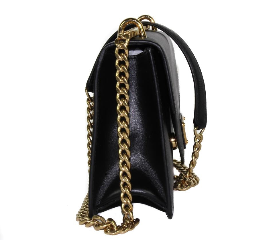 Borsa a tracolla Prada in pelle Saffiano nera