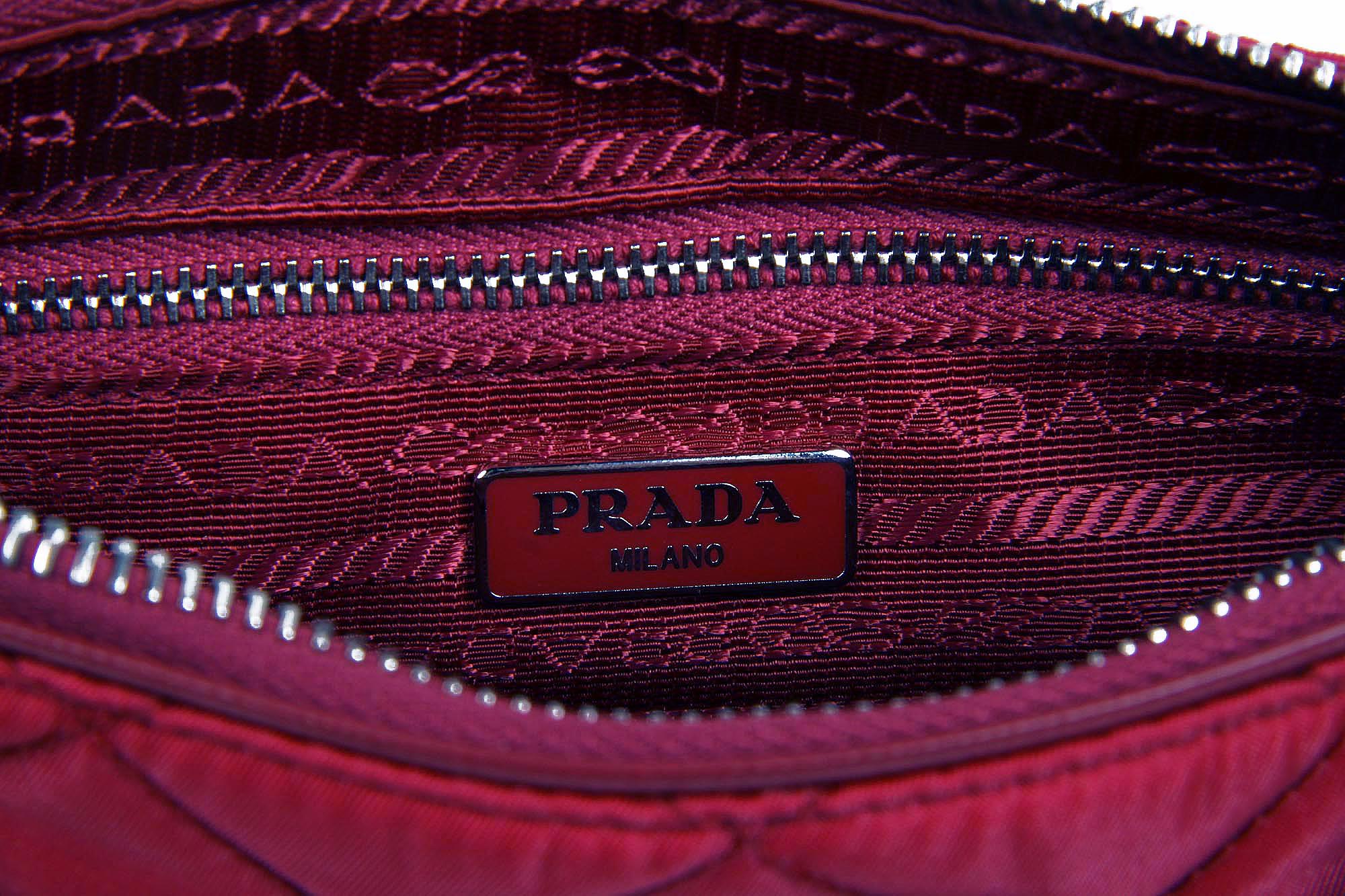 Borsa pochette Prada BT1026 Ibisco Impuntu Tessuto