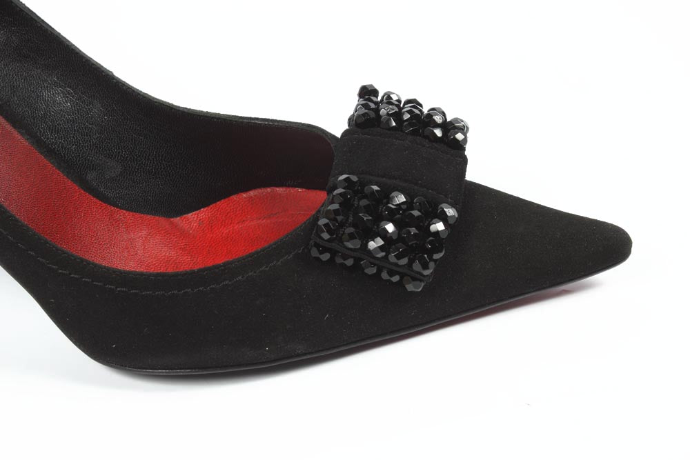 Décolleté da donna Sebastian Milano S2963SL CAMOSCIO NERO+JAIS NERI