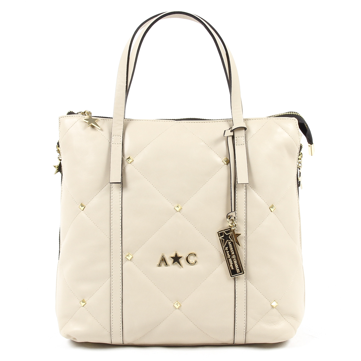 Borsa a mano da donna Andrew Charles Beige YAZMIN