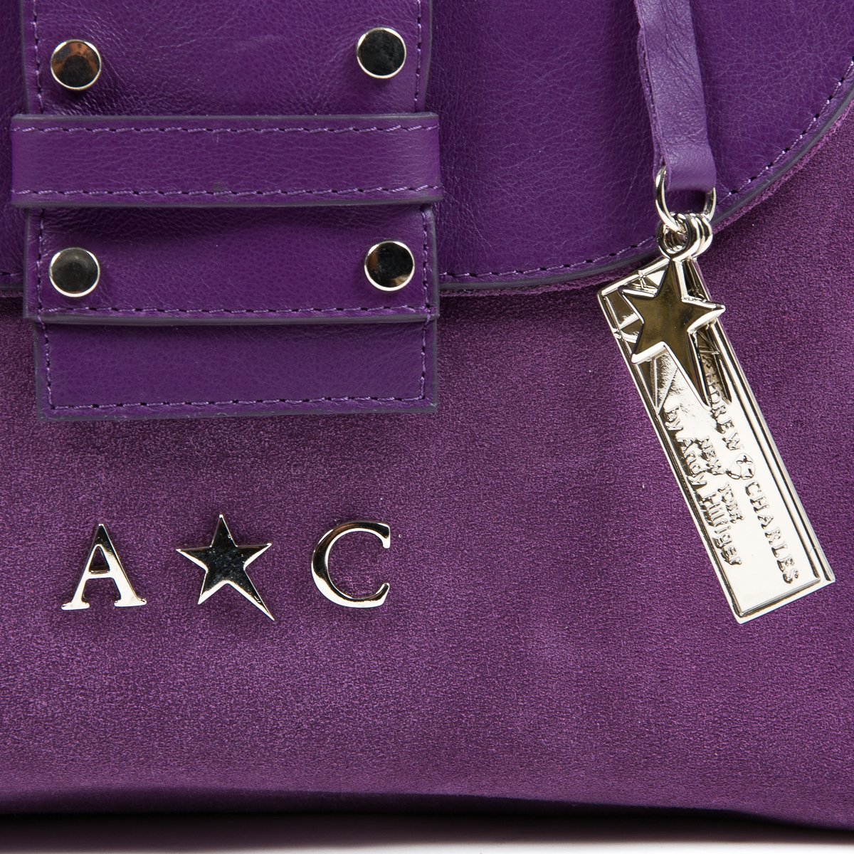 Borsa a mano da donna Andrew Charles viola ROSS