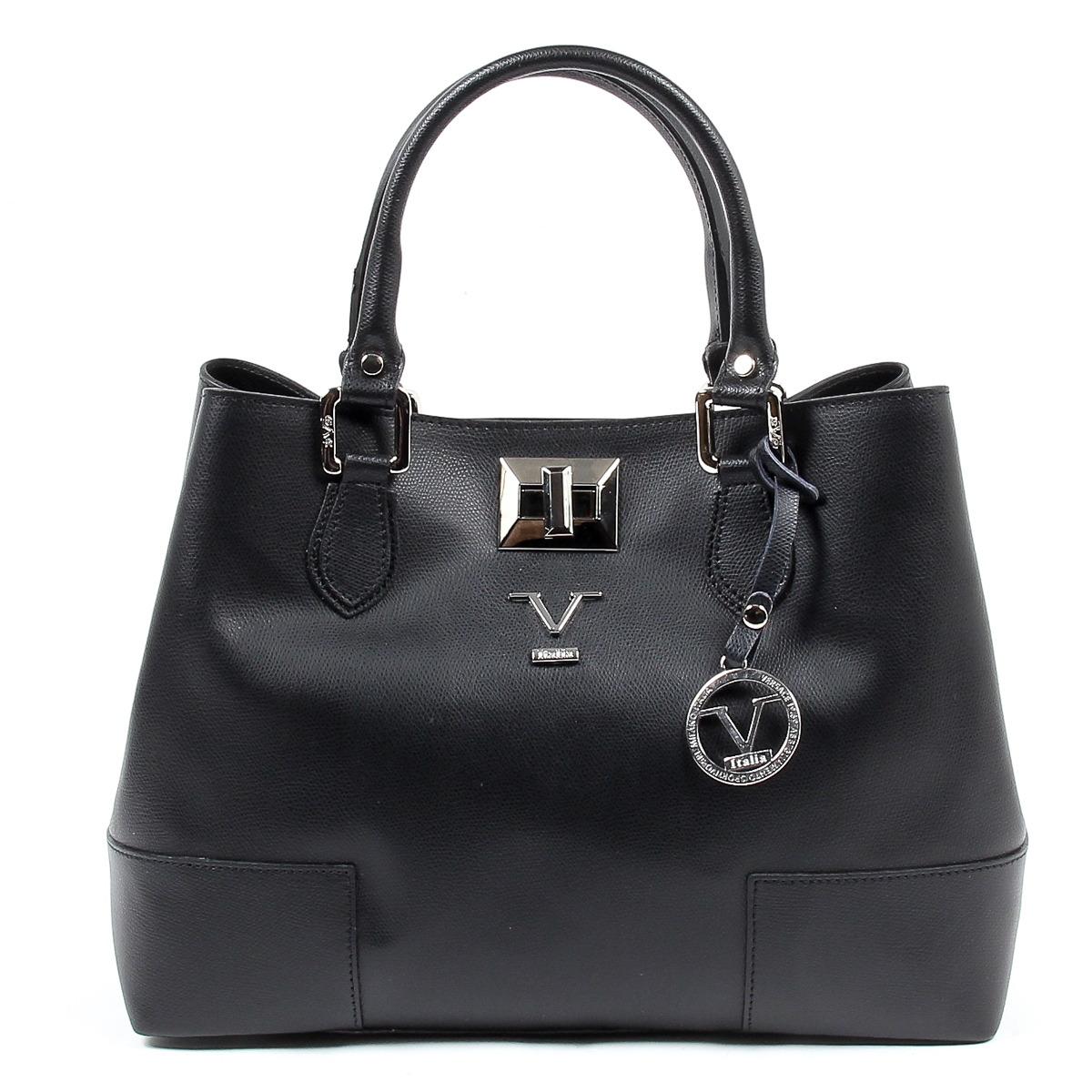 Borsa da donna V 1969 Italia V013-S PALMELLATO NERO
