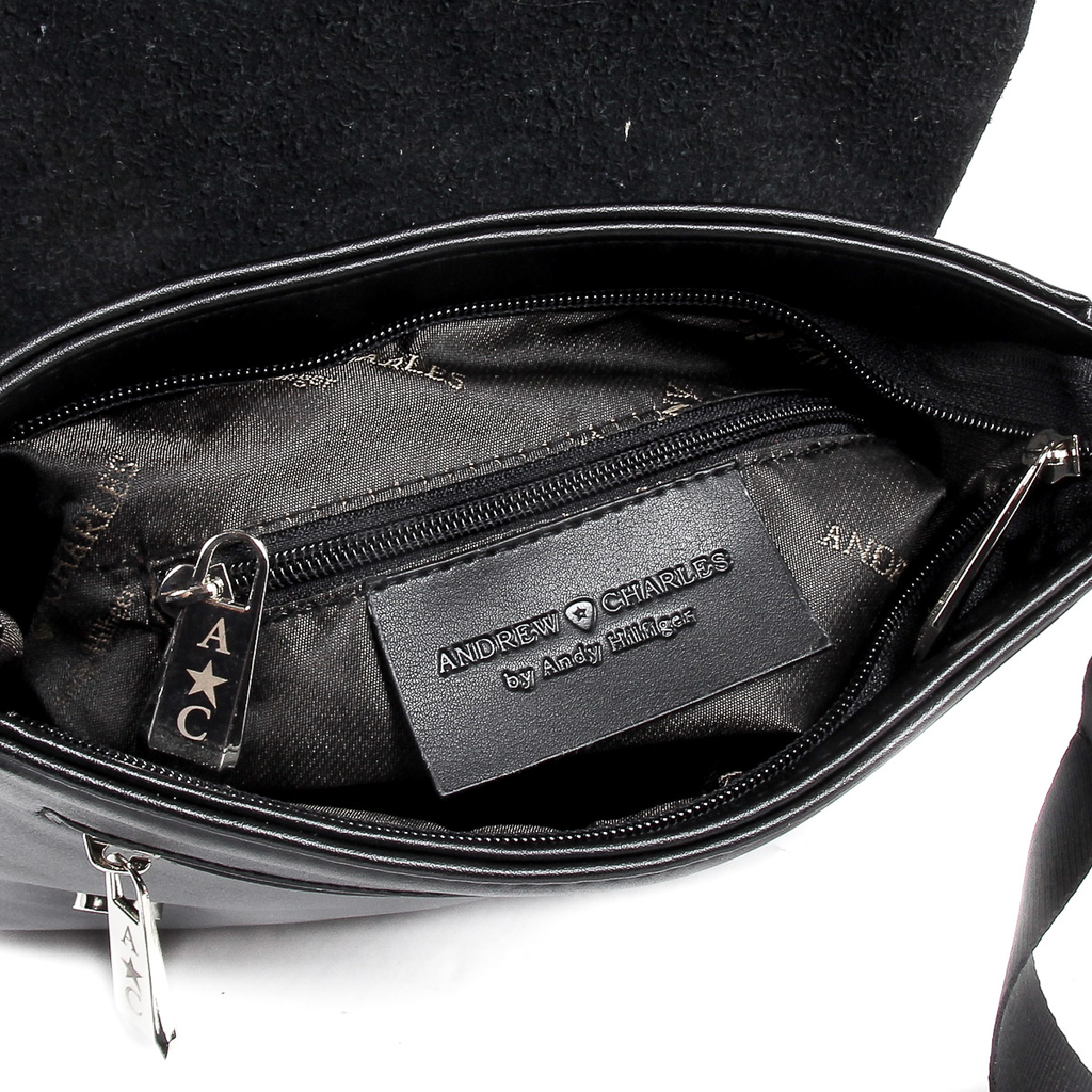 Borsa a mano da uomo Andrew Charles nera CARL