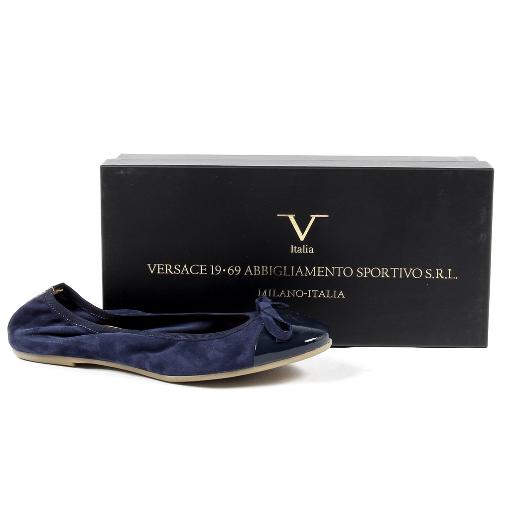 V 1969 Italia Ballerina morbida da donna blu PAMELA