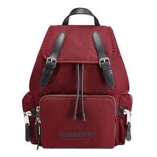 Zaino in nylon Burberry bordeaux