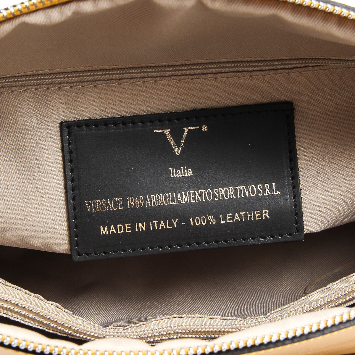 V 1969 Italia Borsa da donna V003-S RUGA SENAPE