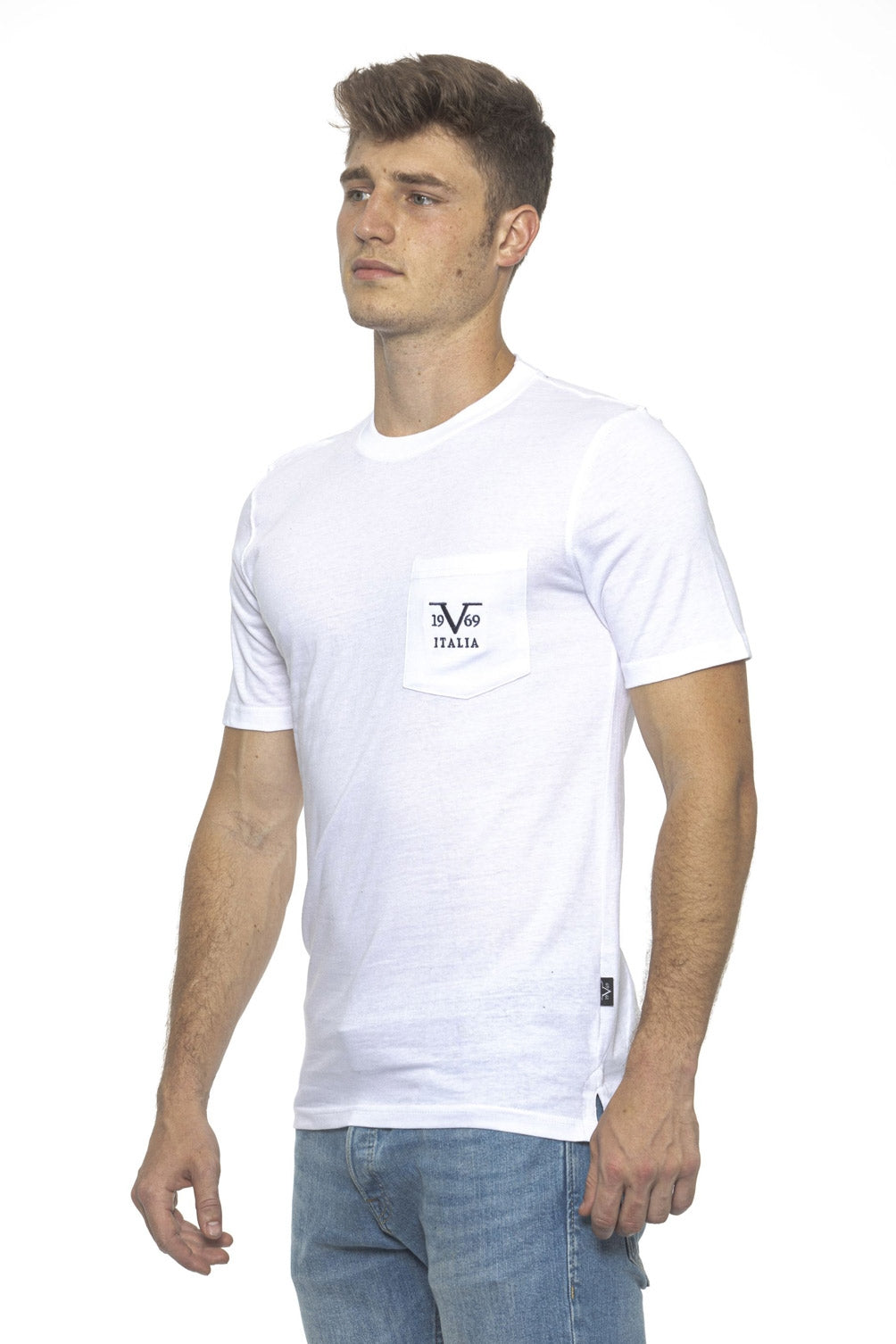 19V69 Italia T-Shirt Uomo Bianca IVAN WHITE