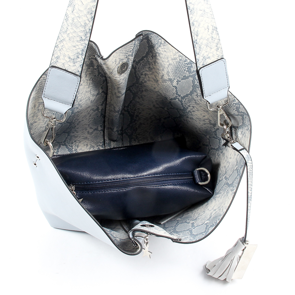 Borsa a mano da donna Andrew Charles Azzurro JANE