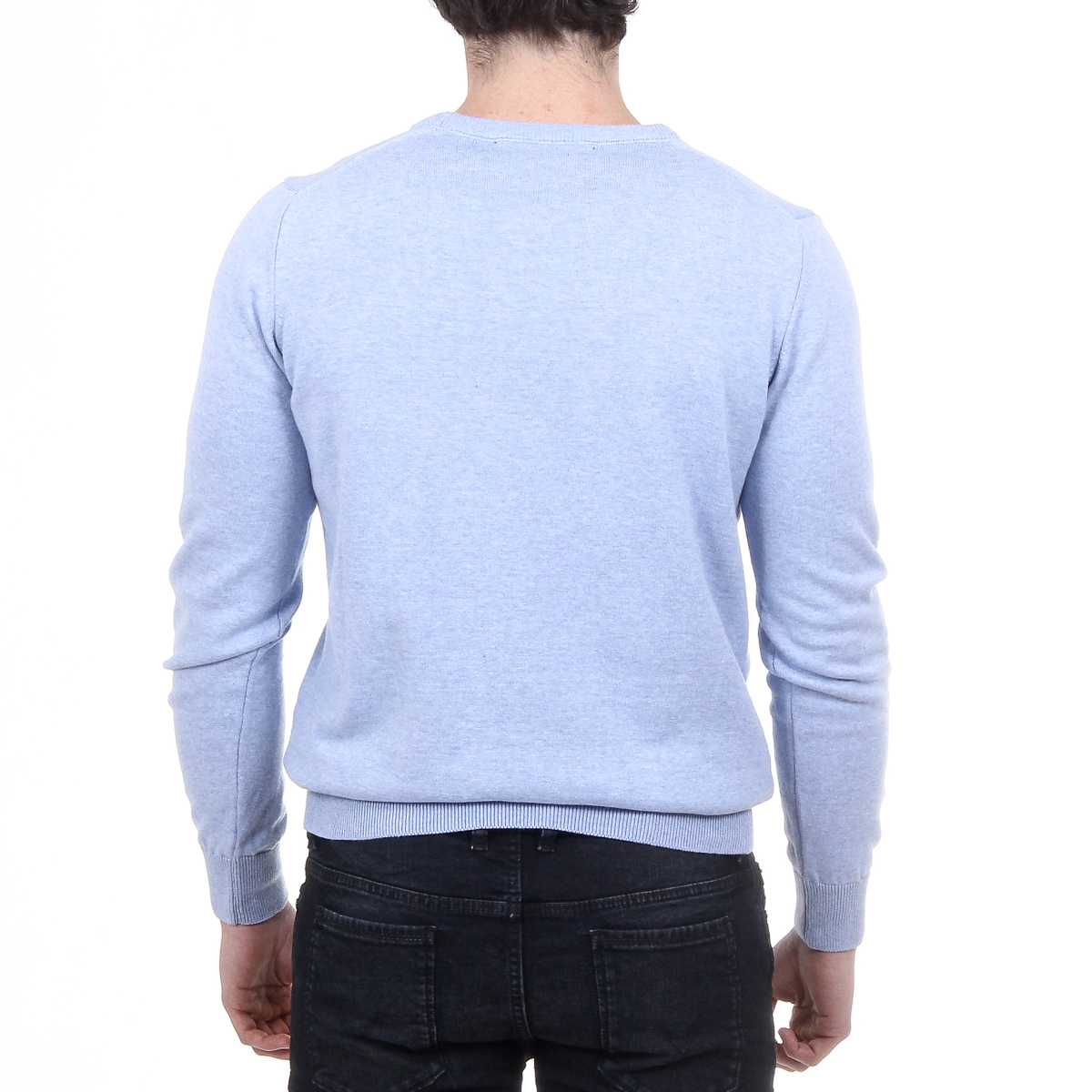 V 1969 Italia Maglione da uomo a maniche lunghe con scollo tondo