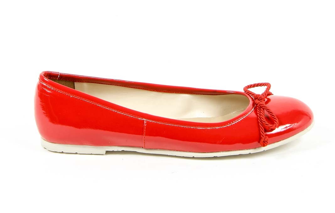 V 1969 Italia Ballerina da donna E08 VERNICE ROSSO