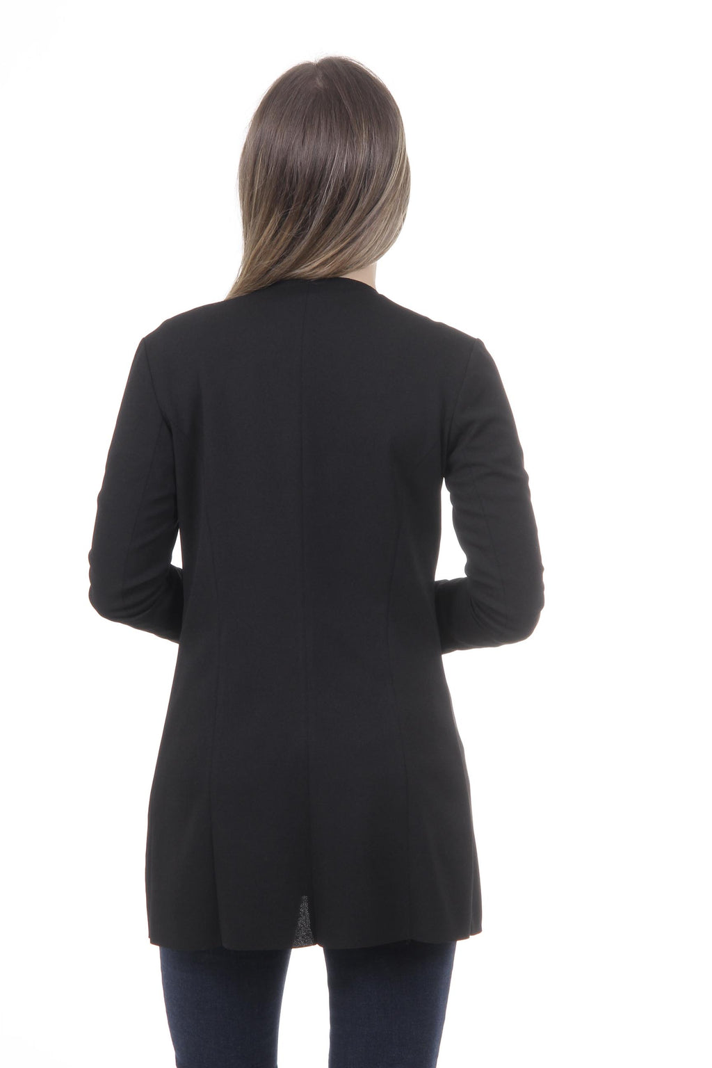 Giacca da donna V 1969 Italia GIACCA LUNA TESS. CREPE SCUBA NERO