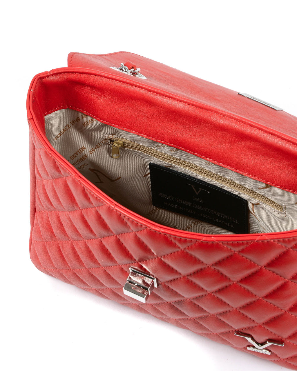 V Italia Borsa da donna rossa V024-S SAUVAGE ROSSO