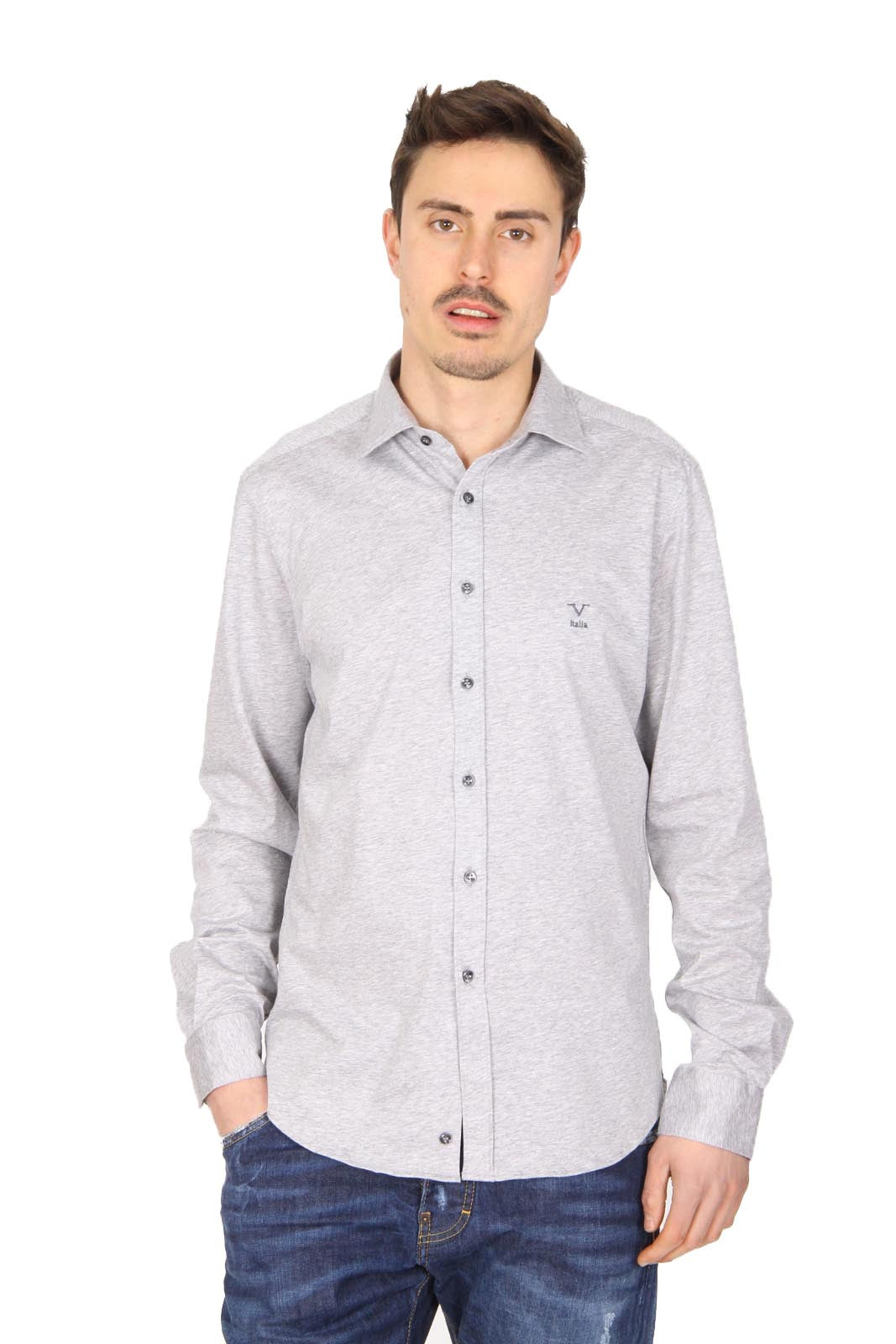 V 1969 Italia maglia da uomo a maniche lunghe Paris Jersey Grey Melange