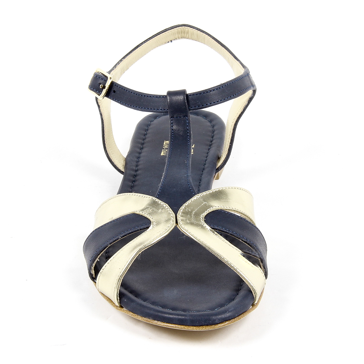 V 1969 Italia Sandalo piatto da donna blu GRAZIA