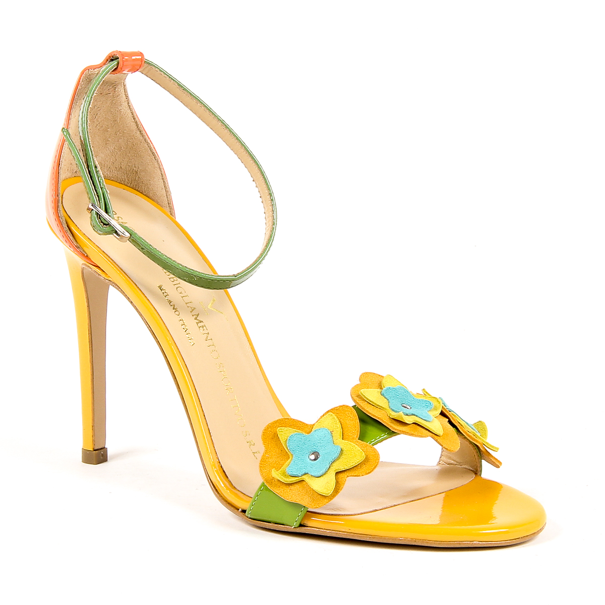 V 1969 Italia Sandalo con cinturino alla caviglia da donna Multicolor CATALINA