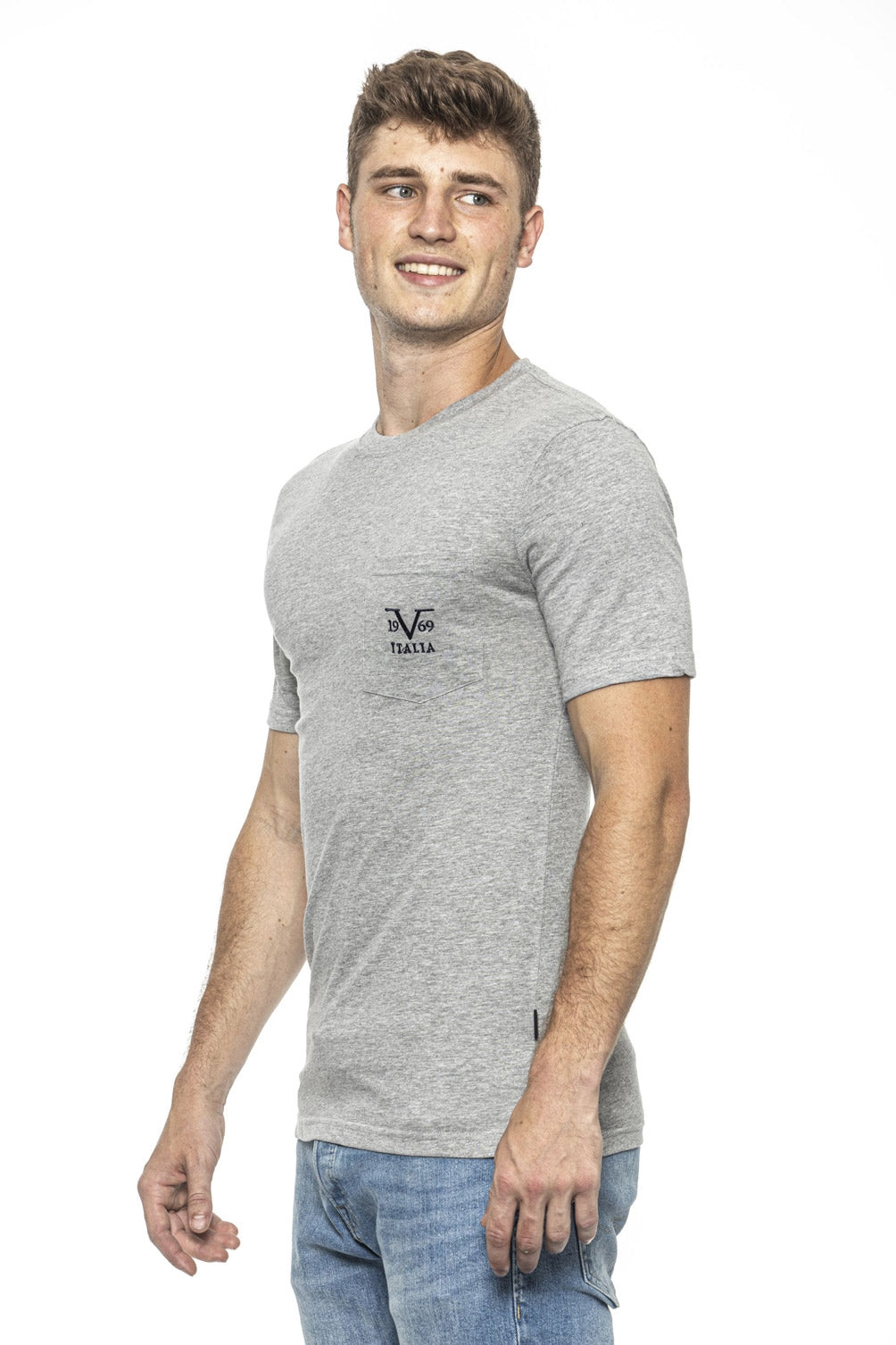 19V69 Italia T-Shirt Uomo Grigia IVAN GREY