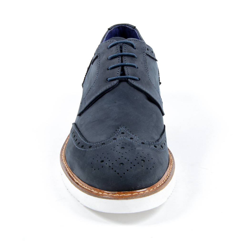 V 1969 Italia Scarpe Oxford Brogue da uomo Blu PEDRO