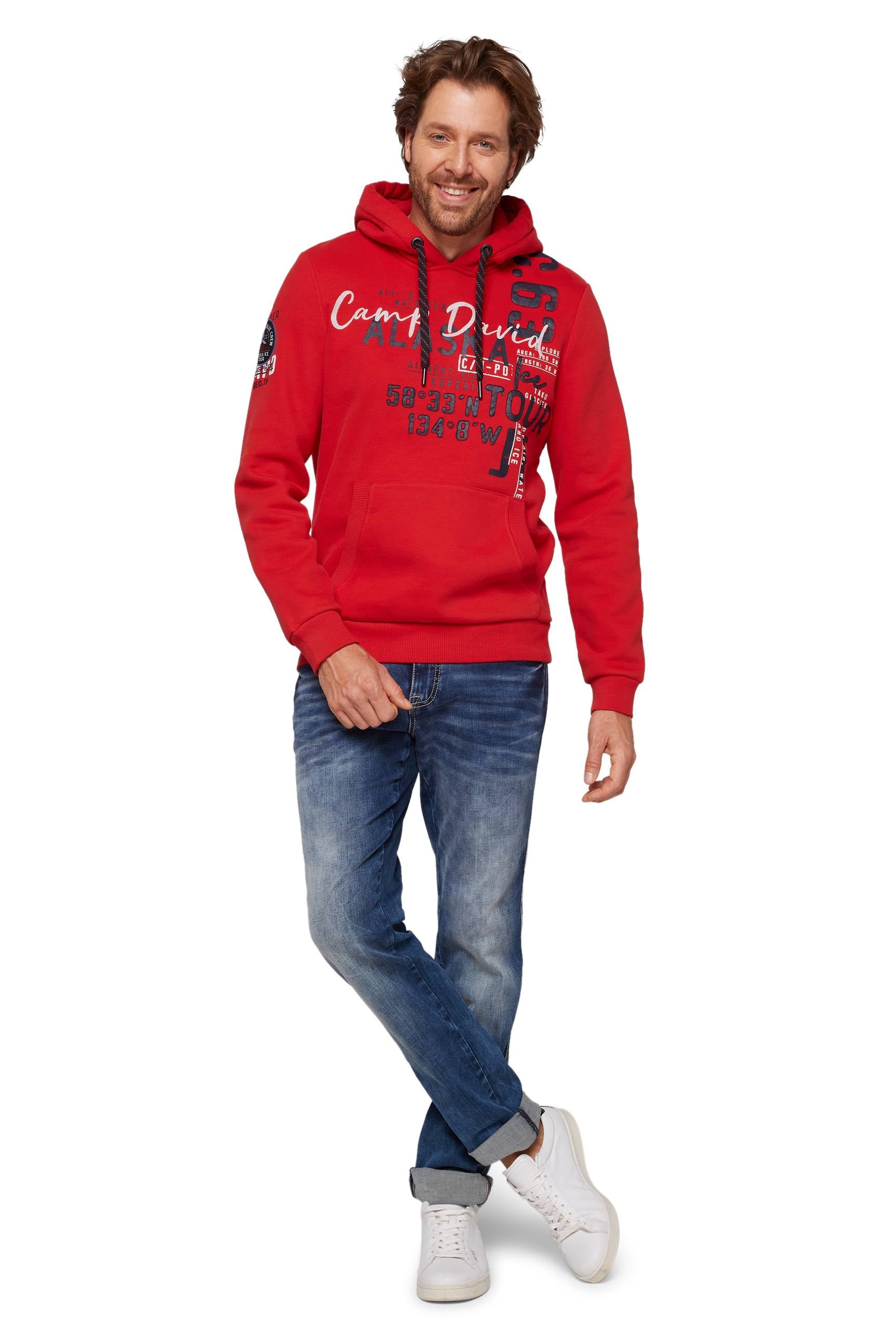Felpa con cappuccio da uomo Camp David