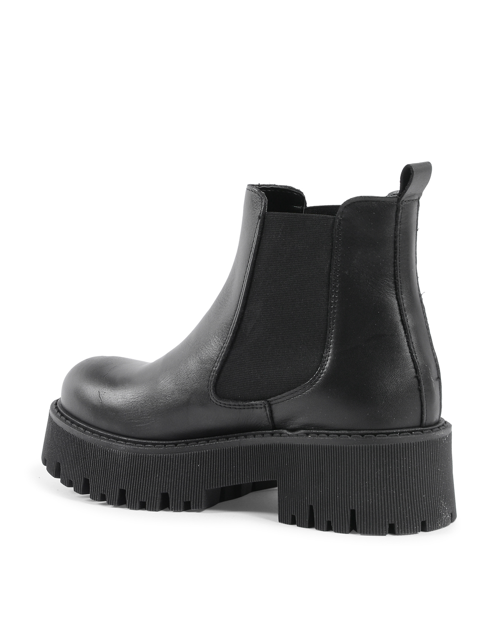 19V69 Italia Womens Short Boot Black 600-V VITELLO NERO