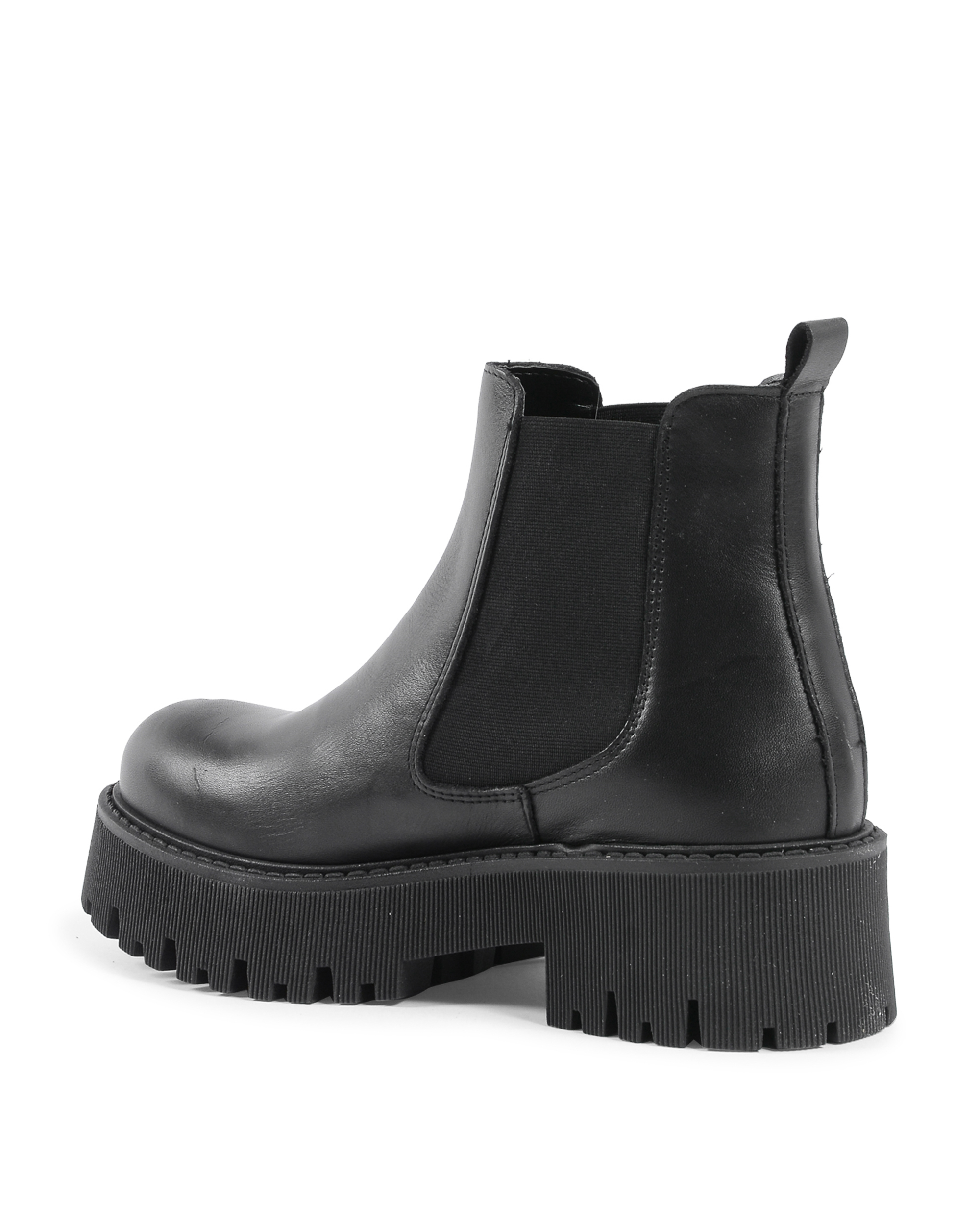 19V69 Italia Womens Short Boot Black 600-V VITELLO NERO