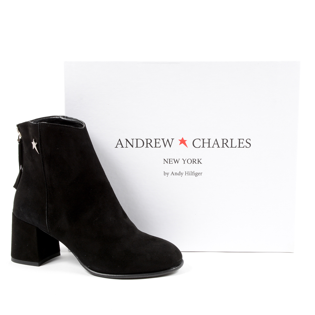 Stivaletti con tacco da donna Andrew Charles neri LINDA