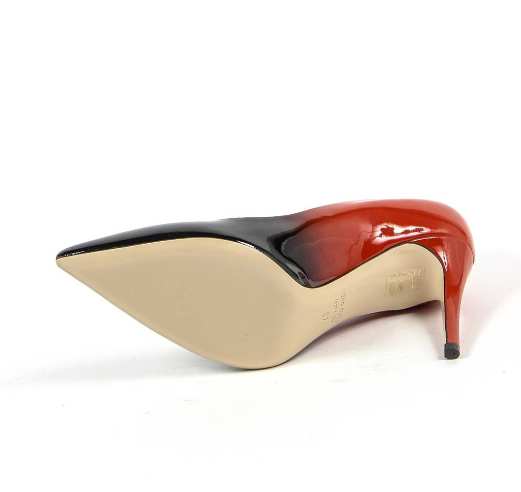 Décolleté da donna V 1969 Italia 3104091 VERN. SFUMATO NERO-ROSSO
