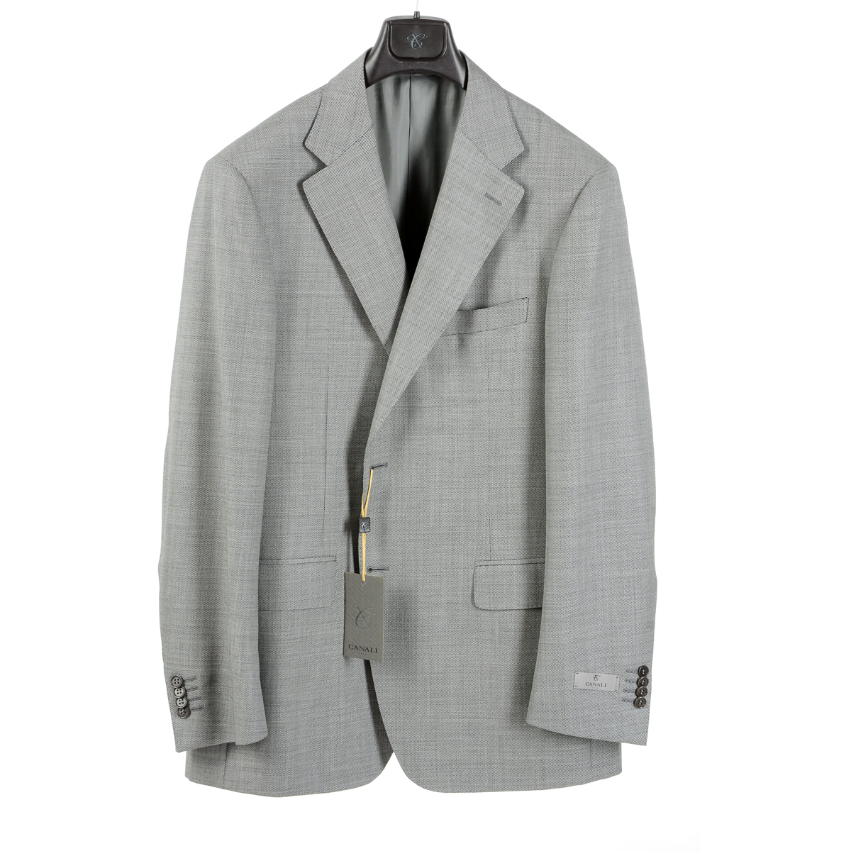Canali Abito Uomo Maniche Lunghe Grigio