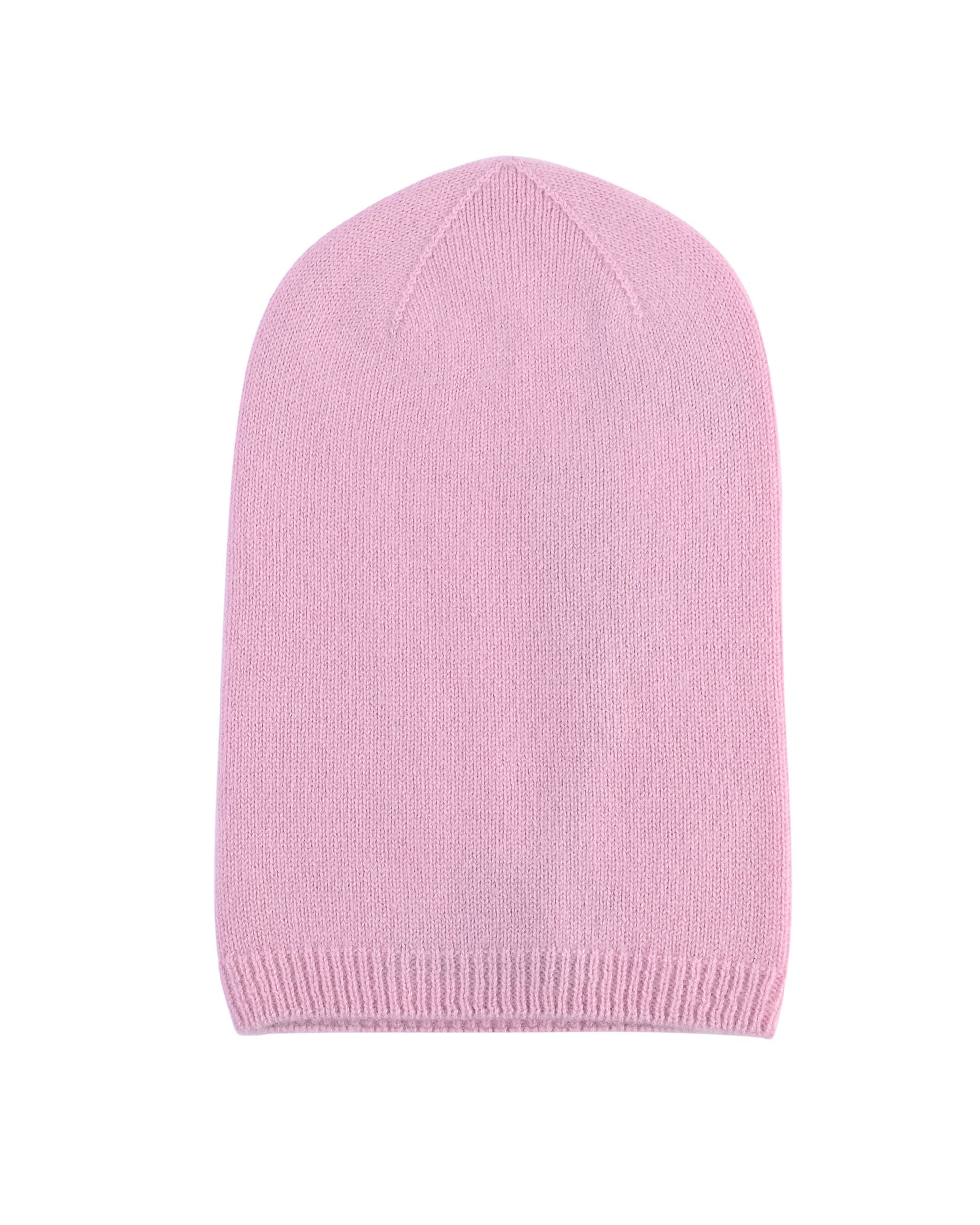 Berretto morbido da donna in cashmere Crown of Edinburgh COE 0044 ROSA