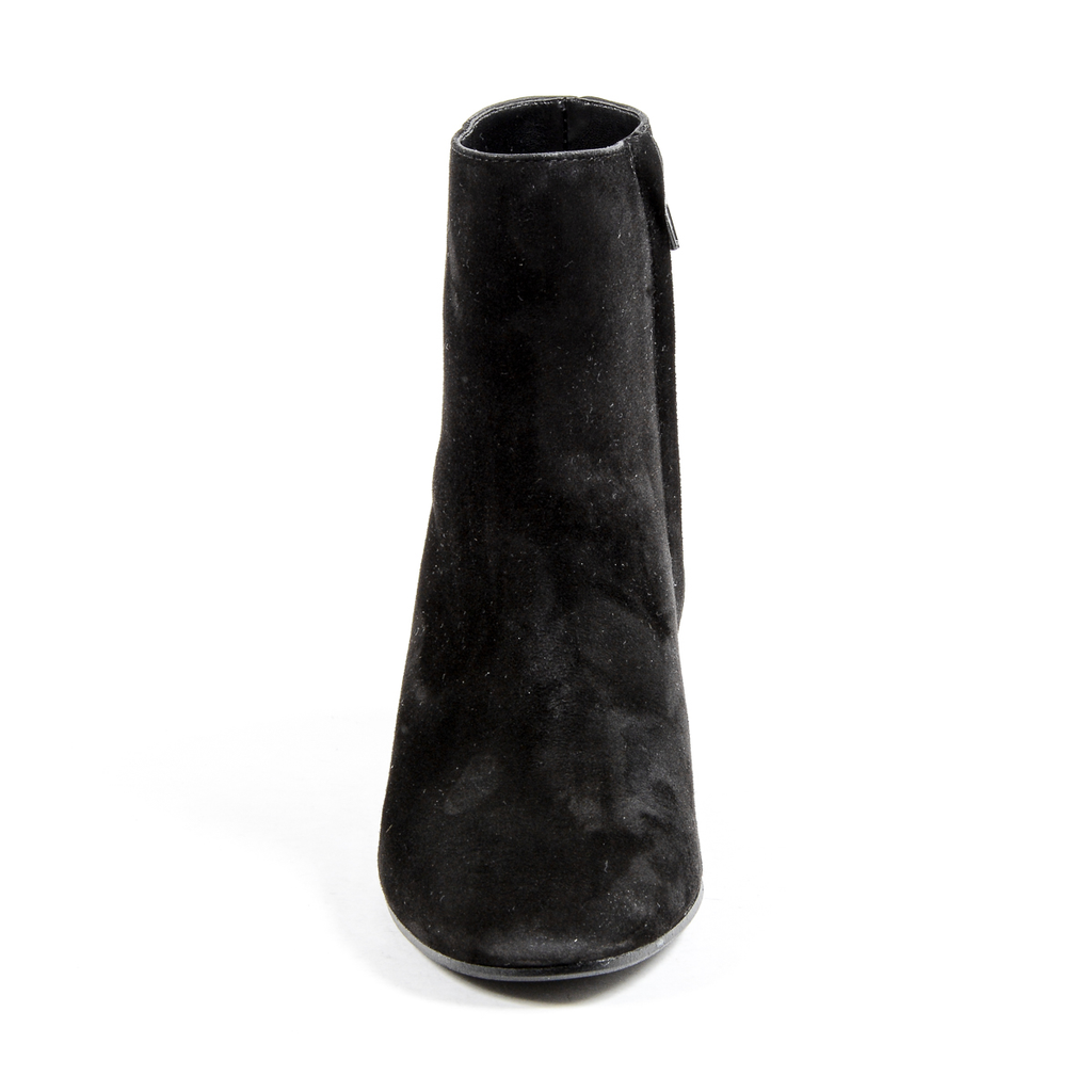 V 1969 Italia Stivaletto con tacco da donna nero MAD