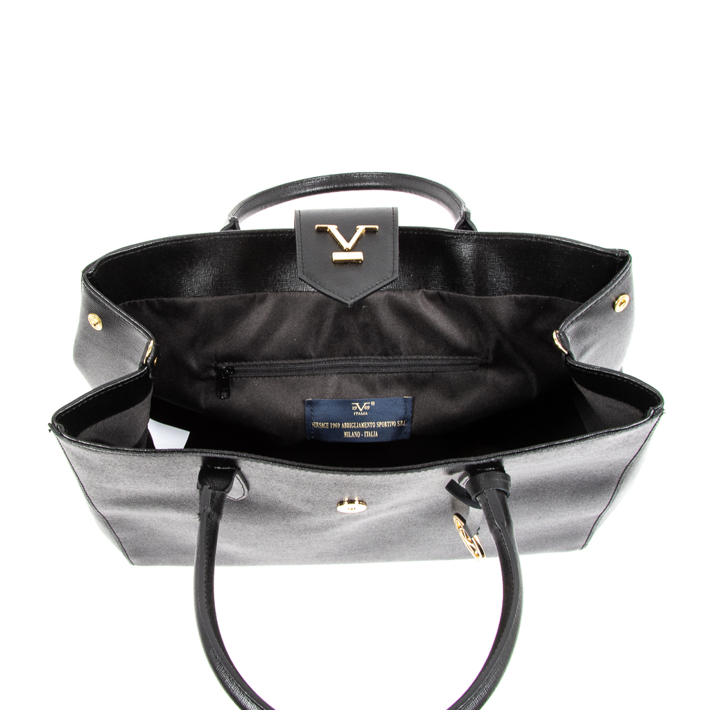 V 1969 Italia Borsa da donna nera TURNER