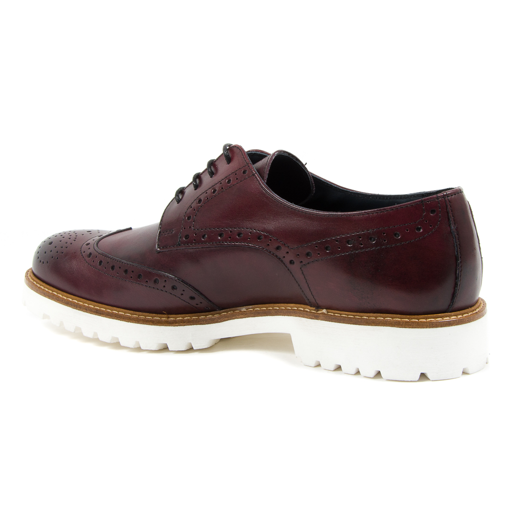 Andrew Charles Scarpe Brogue da Uomo Bordeaux EDWIN