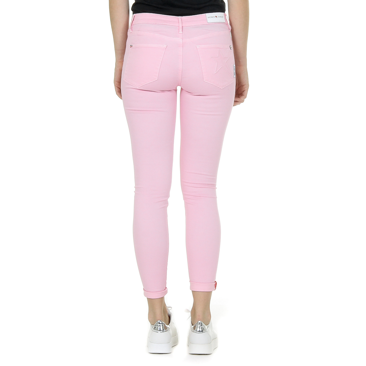 Pantaloni da donna Andrew Charles rosa CLAIRE