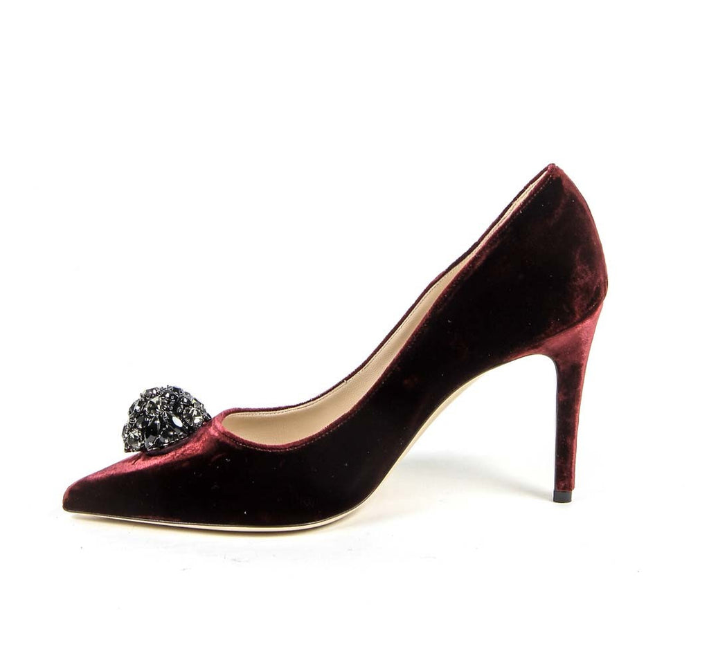 V 1969 Italia Womens Pump 3104104 VELLUTO BORDEAUX