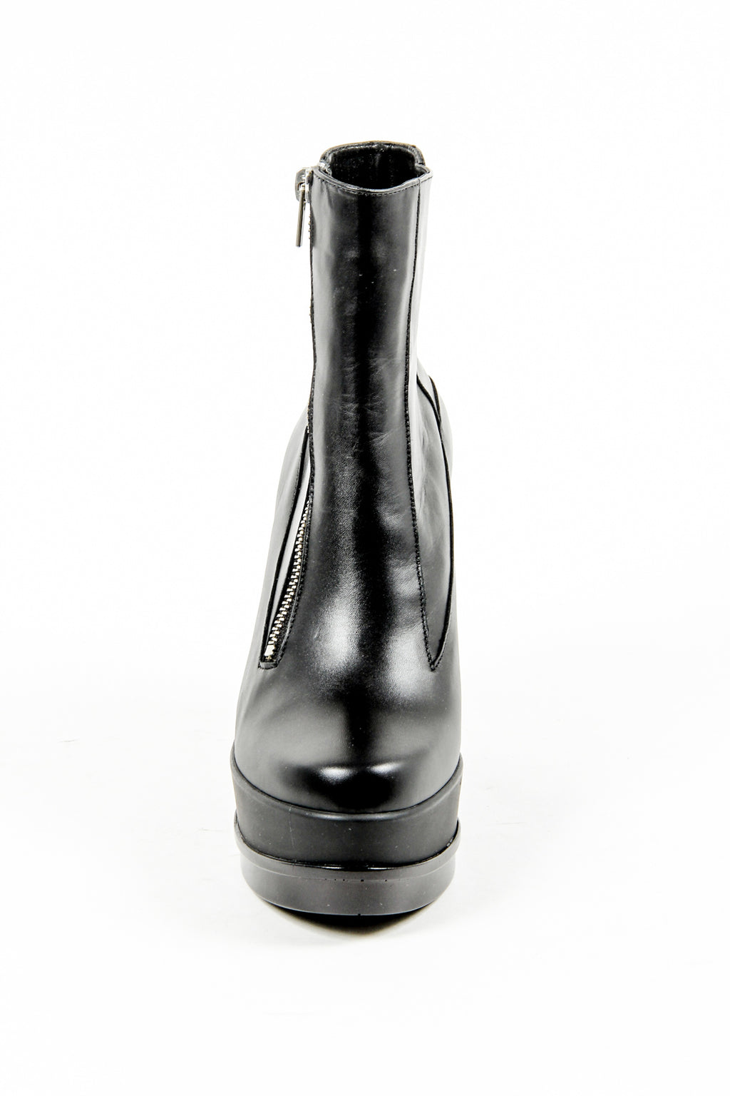 Stivaletto con zeppa da donna Robert Clergerie Paris SENCIO VEAU LISSE NOIR DBL POUDRE