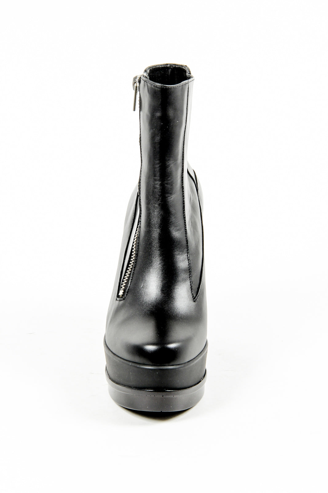 Stivaletto con zeppa da donna Robert Clergerie Paris SENCIO VEAU LISSE NOIR DBL POUDRE