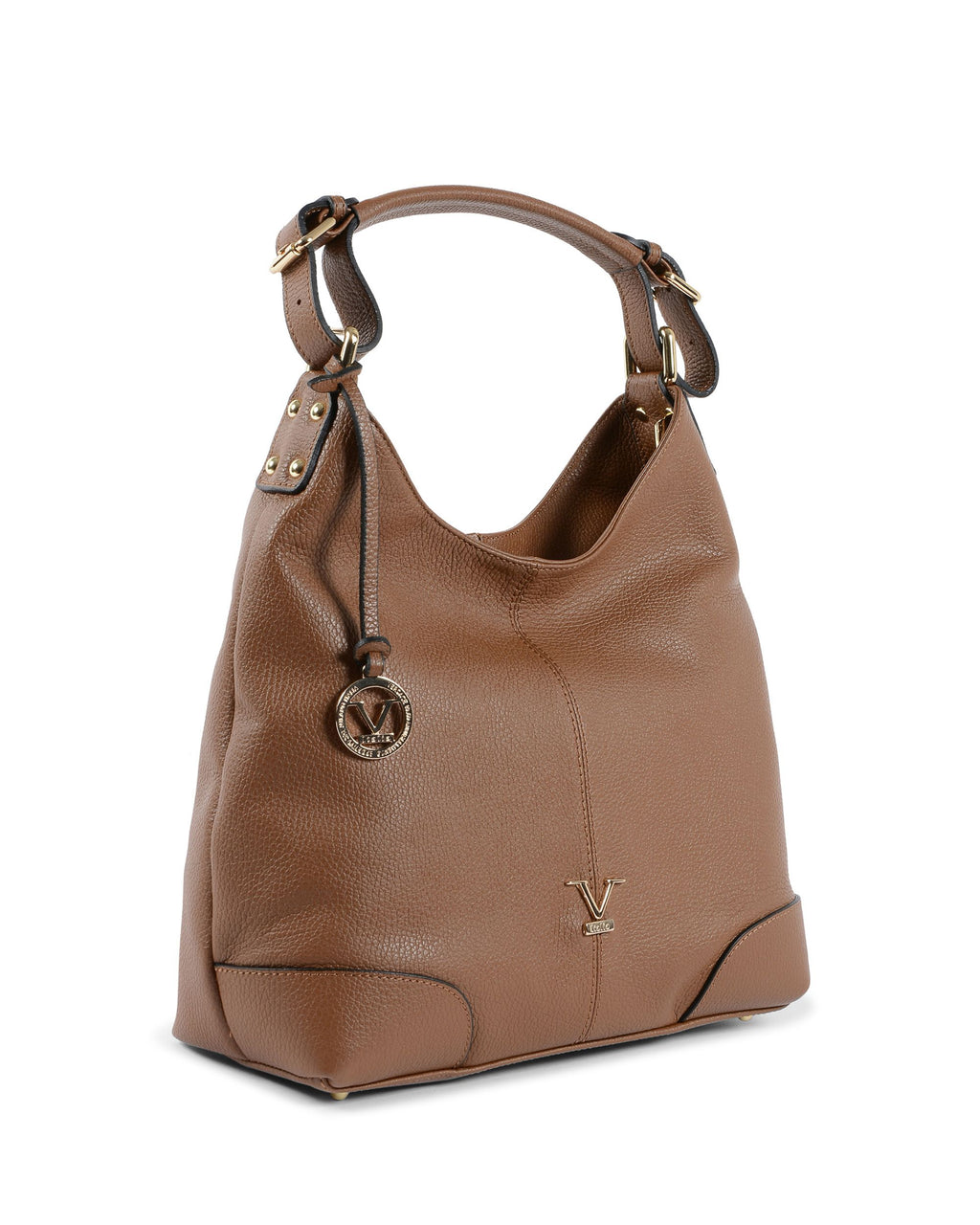 Borsa a mano da donna V Italia Marrone V319 52 DOLLARO CUOIO