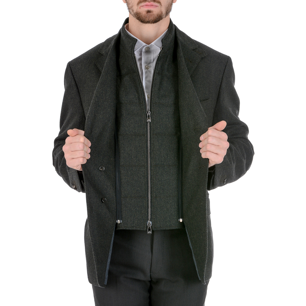 Corneliani Giacca Uomo Maniche Lunghe Grigio Scuro