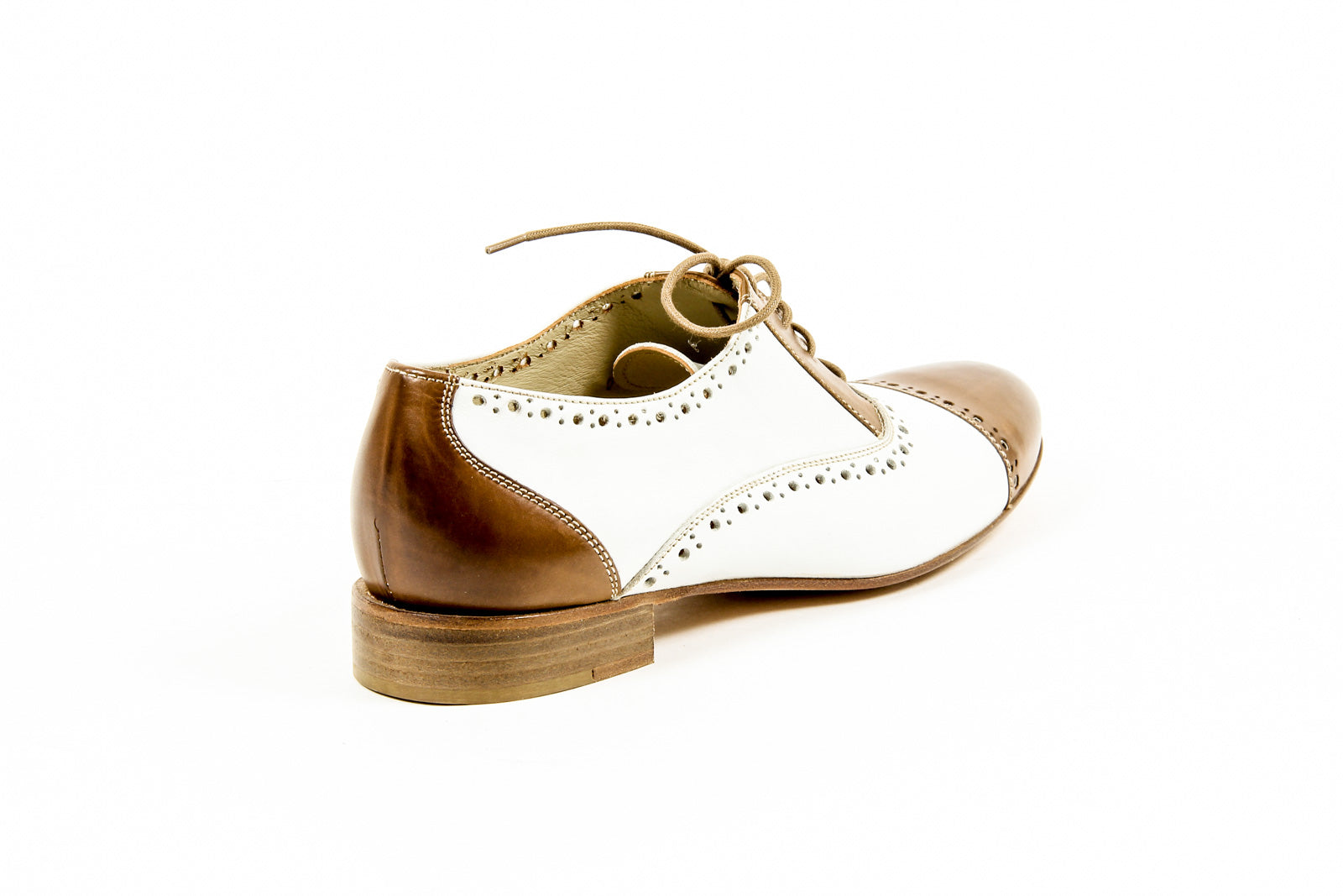 Kiton Donna Brogue D35803 VINAP CASTANO PRESTIGE BIANCO