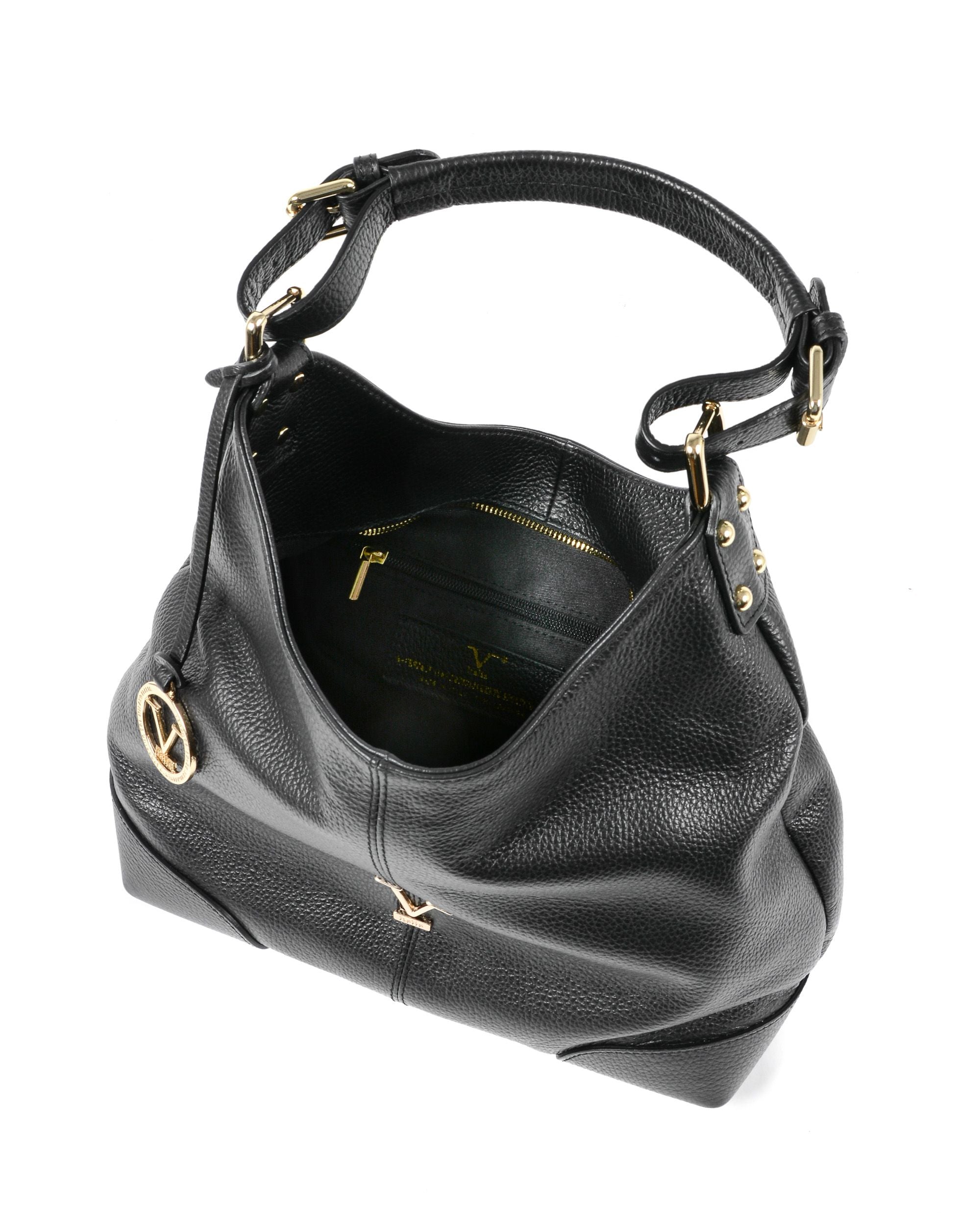 Borsa a Spalla Donna V Italia Nera V319 52 DOLLARO NERO
