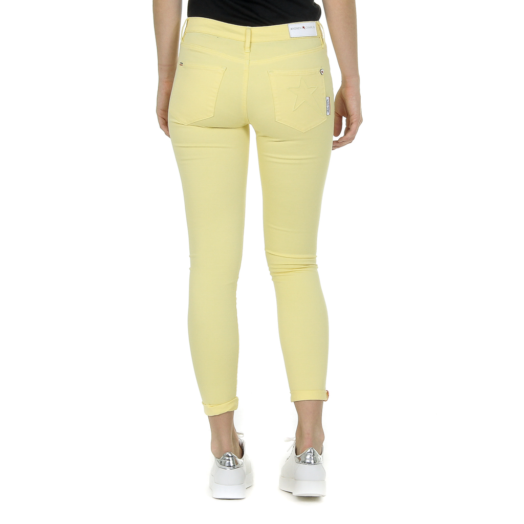 Pantaloni da donna Andrew Charles gialli CLAIRE