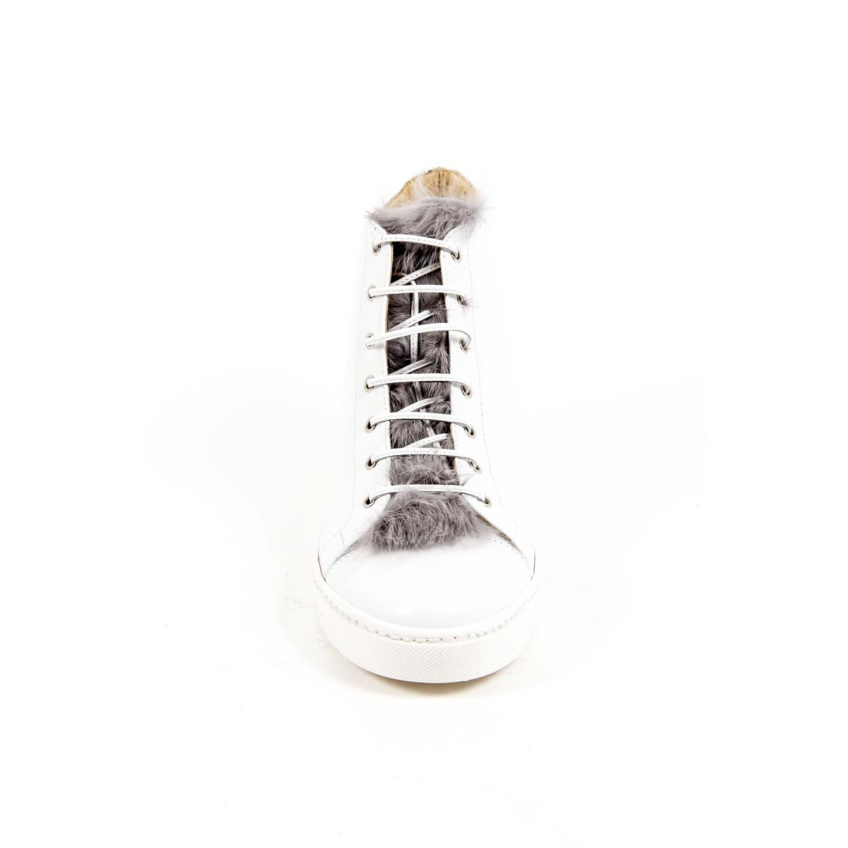 V 1969 Italia Womens High Sneaker 312070 NAPPA BIANCO
