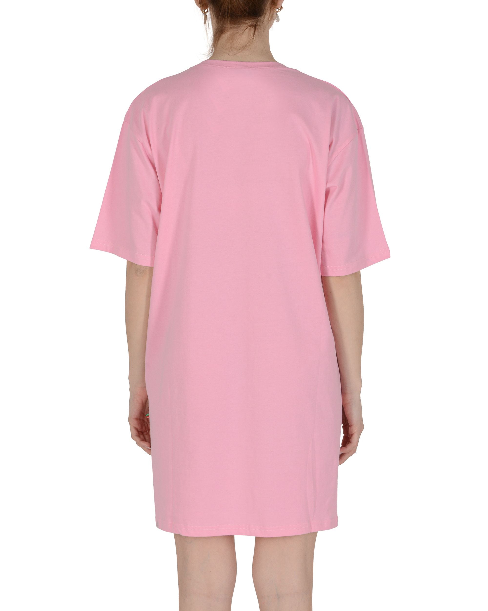 19V69 Italia Womens Longline T-Shirt Rosa VESTITO PINK