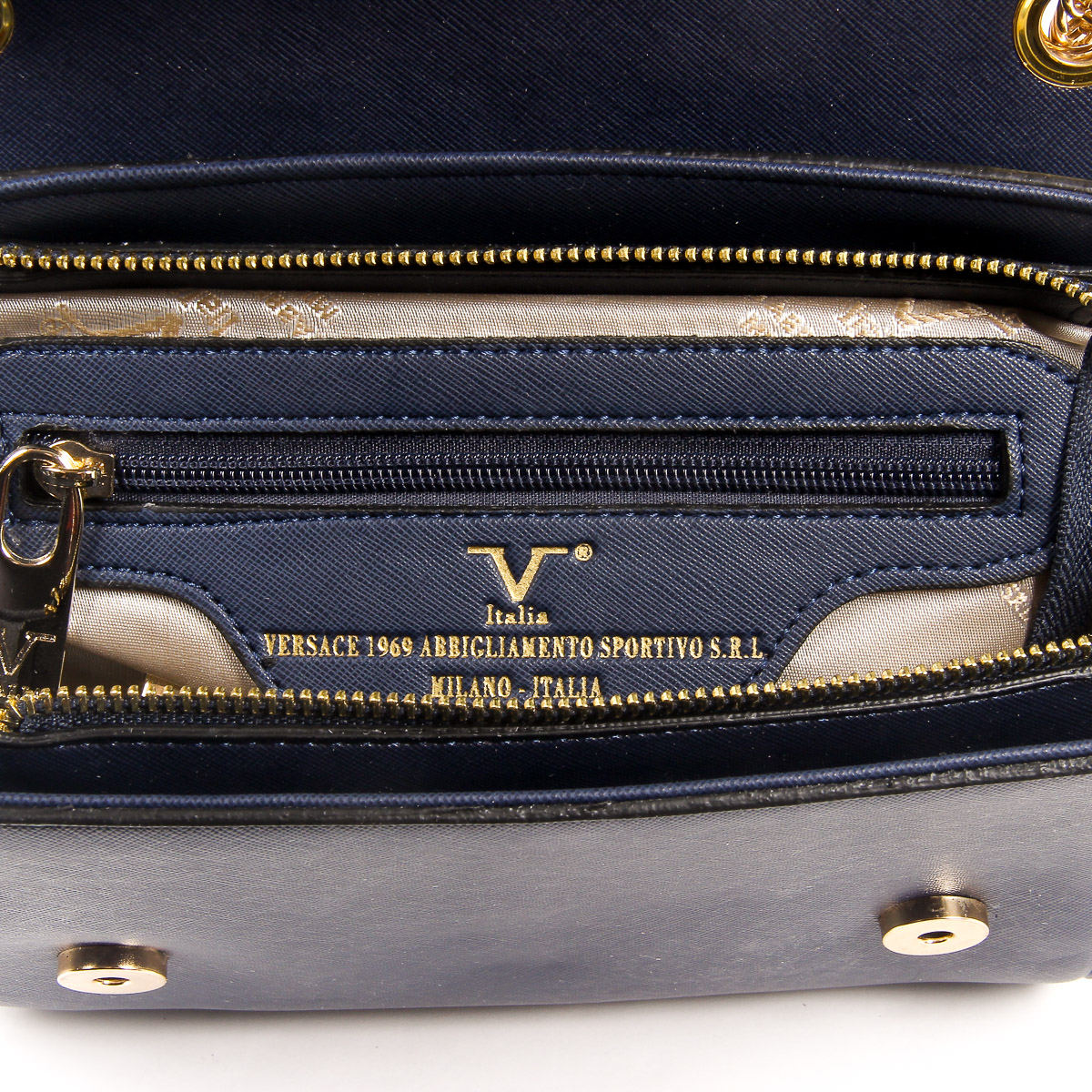 V 1969 Italia Borsa da donna blu scuro PRISCILLA