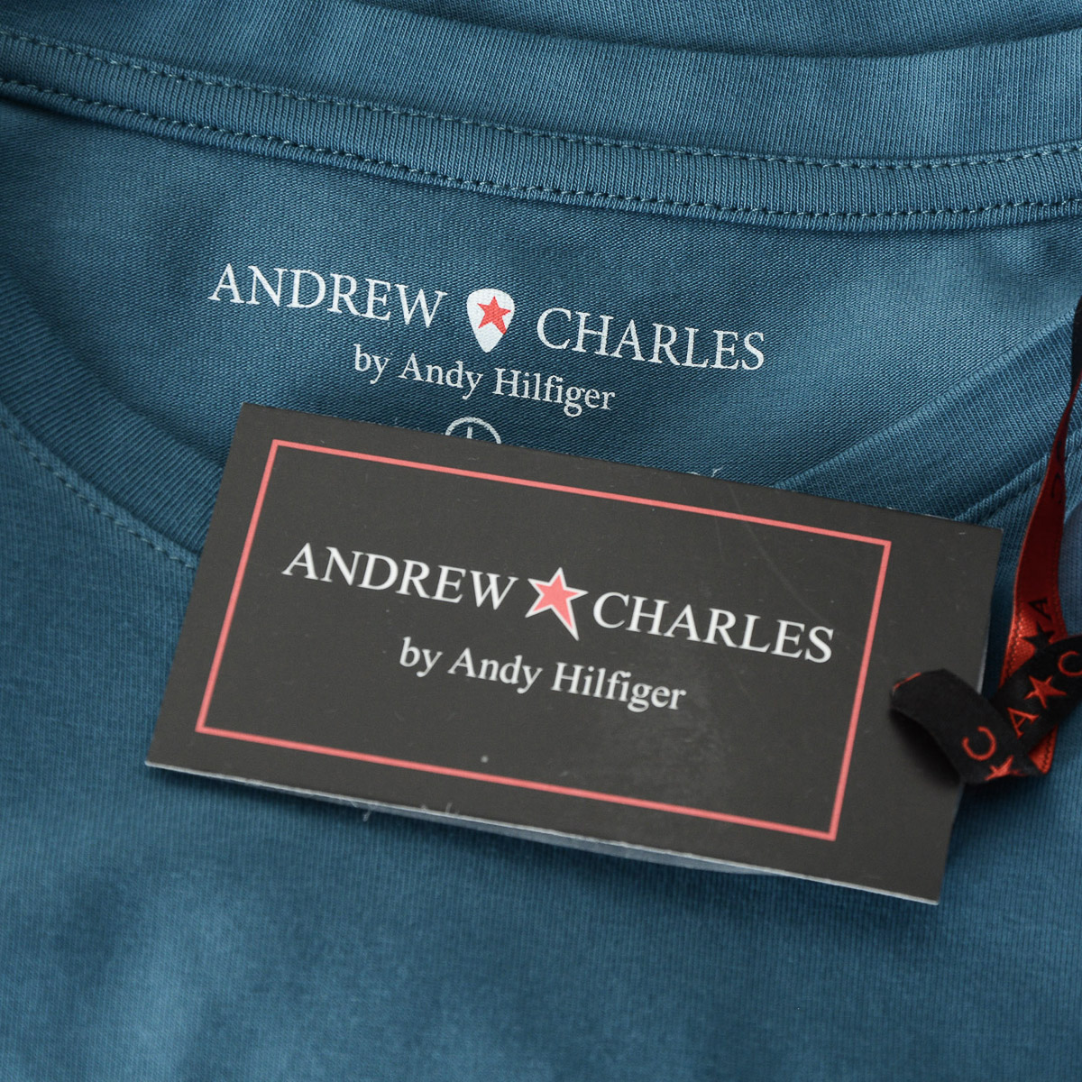 Andrew Charles T-shirt da uomo a maniche corte con scollo rotondo verde KEITA