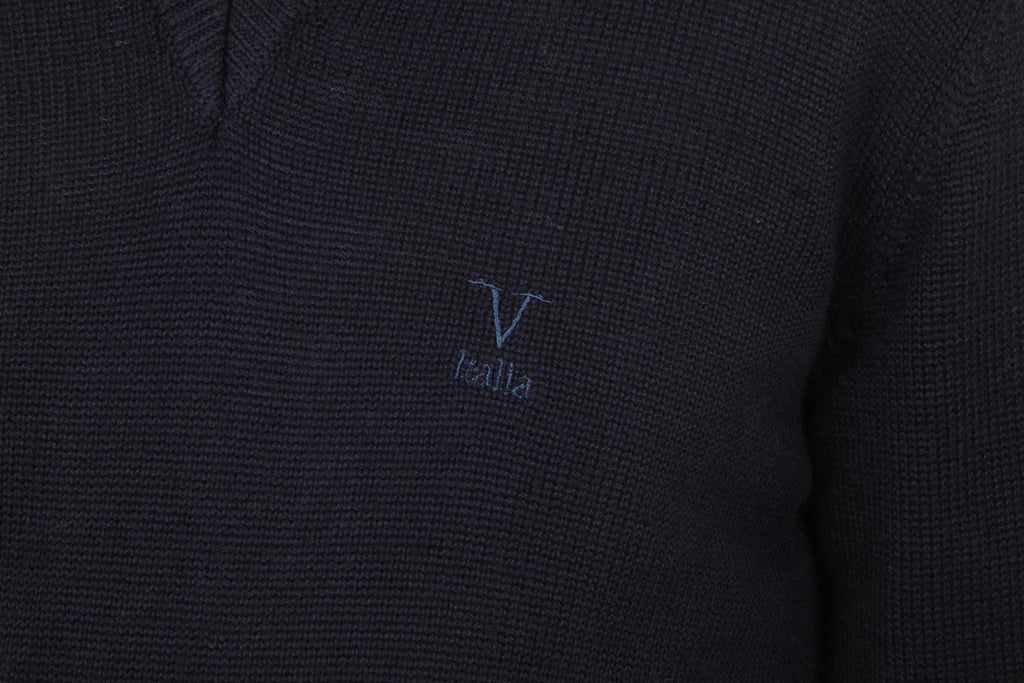 Maglione uomo scollo a V V 1969 Italia 9803 SCOLLO V BLU NAVY