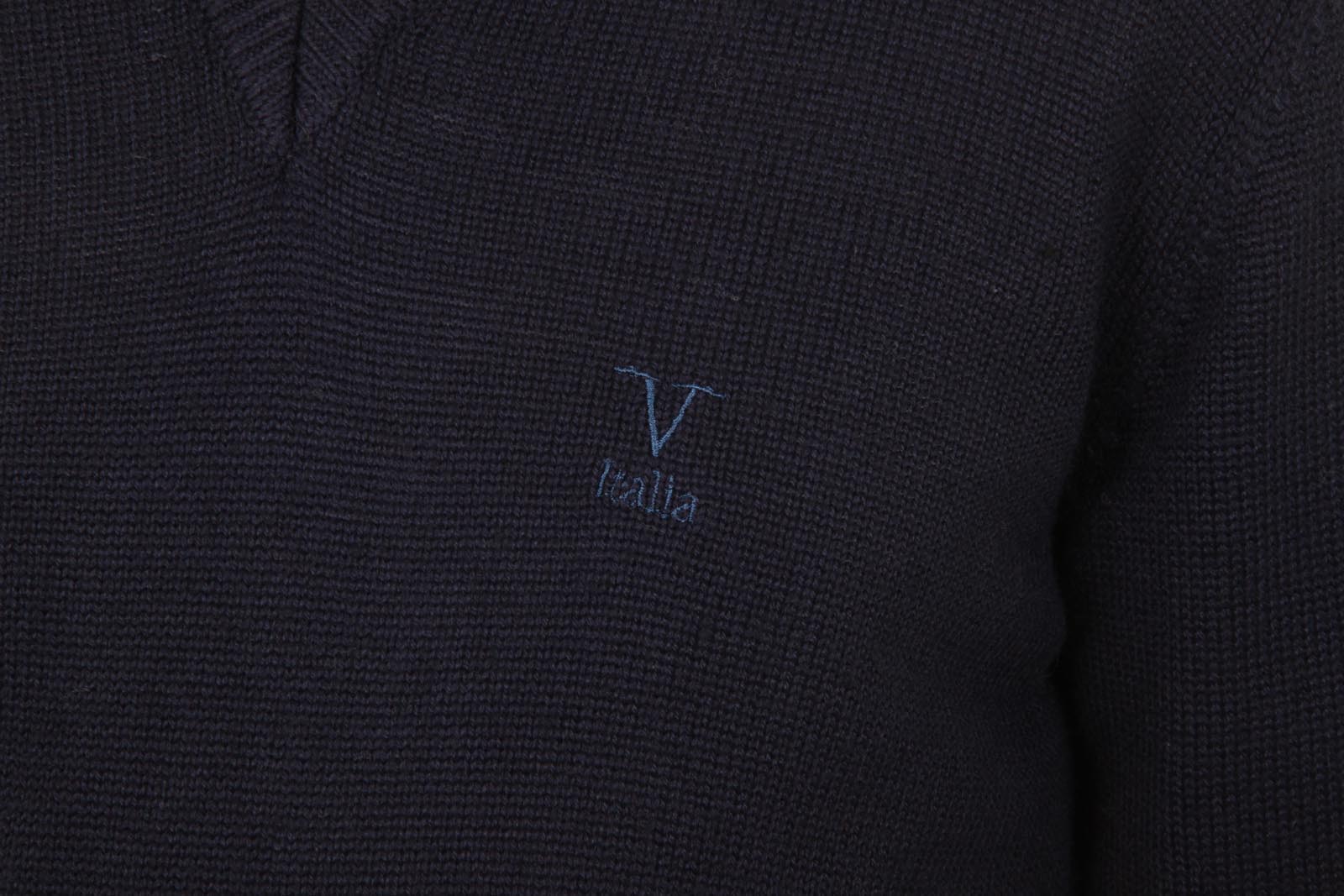 Maglione uomo scollo a V V 1969 Italia 9803 SCOLLO V BLU NAVY